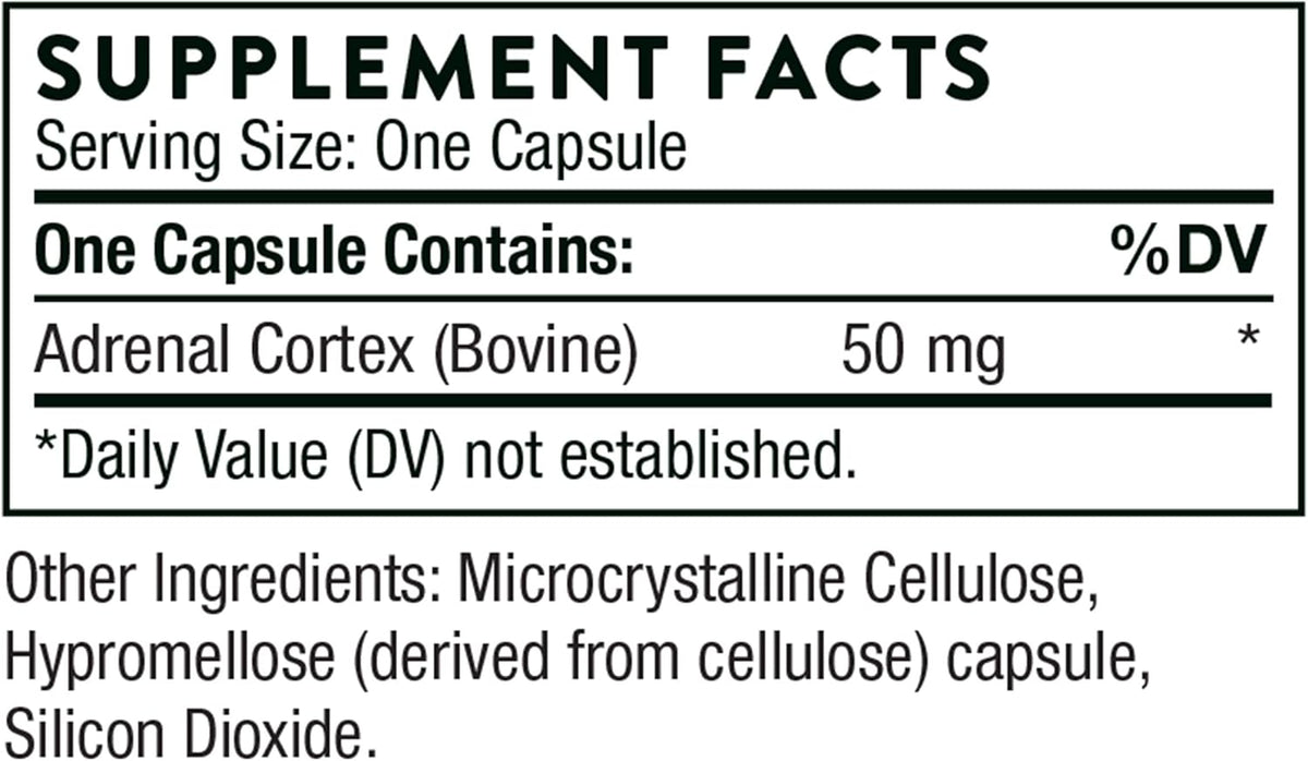 Bovine Adrenal Cortex Supplement - 60 Capsules V716193
