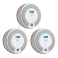 Wireless Interconnected Combination Smoke and Carbon Monoxide Detector with LCD Display, Pack of 3 K503