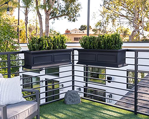 Plastic Rectangular Railing Planter Z705288