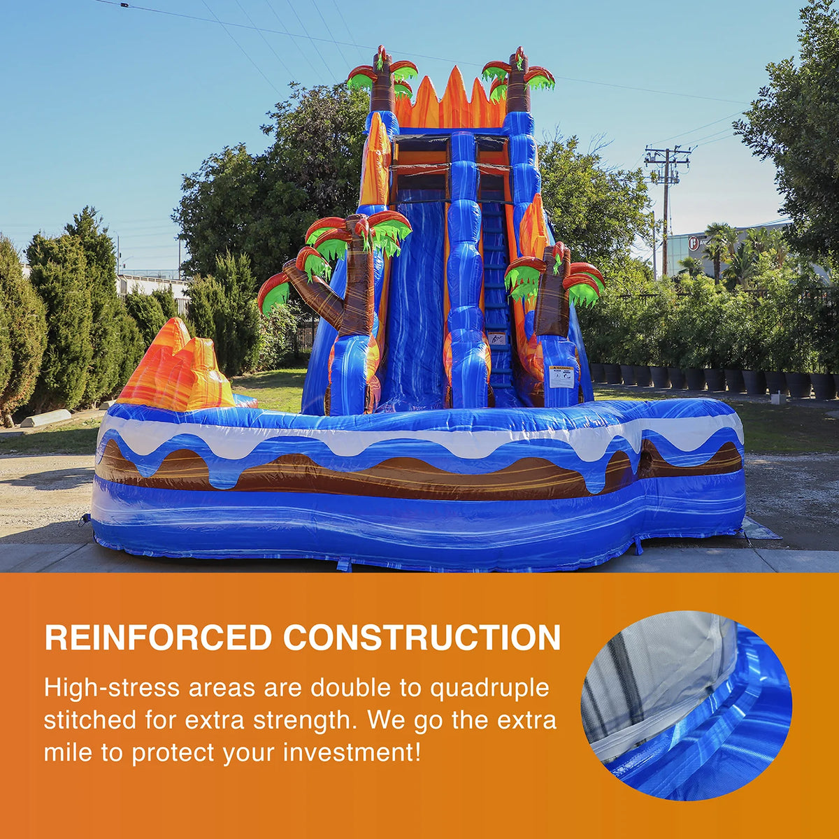 19' Inflatable Water Slide with Detachable Pool M848