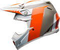 White Orange Sand Moto-9 Helmet B54429