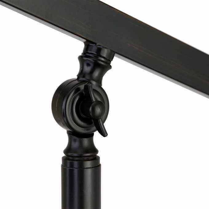 Blackened Bronze Floor Lamp with Pulley System J77084