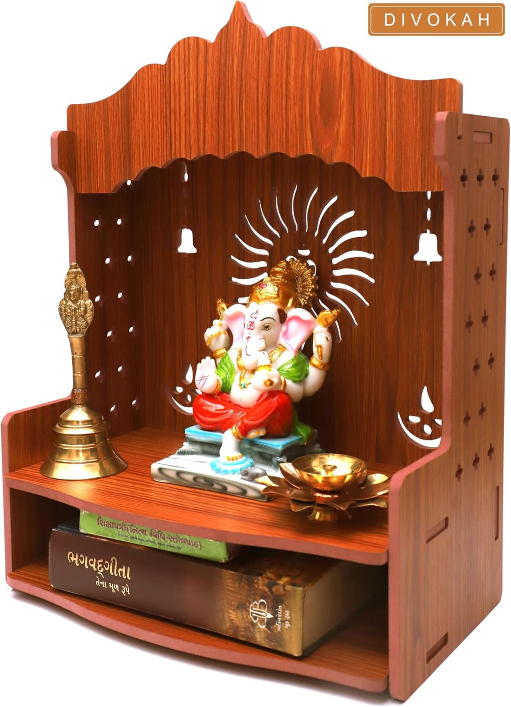 Mdf Wooden Wall Mounted Temple O7768