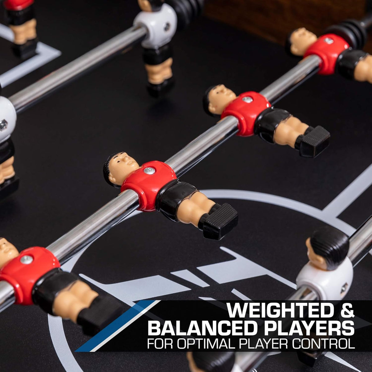 56-Inch Foosball Table with Quick-Connect Rods and Bead Scoring W396726