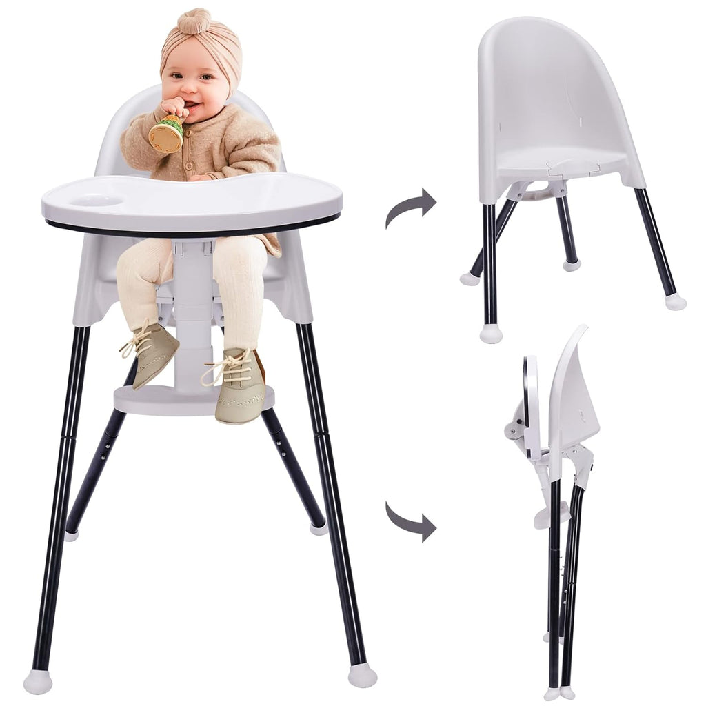 High Chair Folding with Detachable Double Tray Y45589