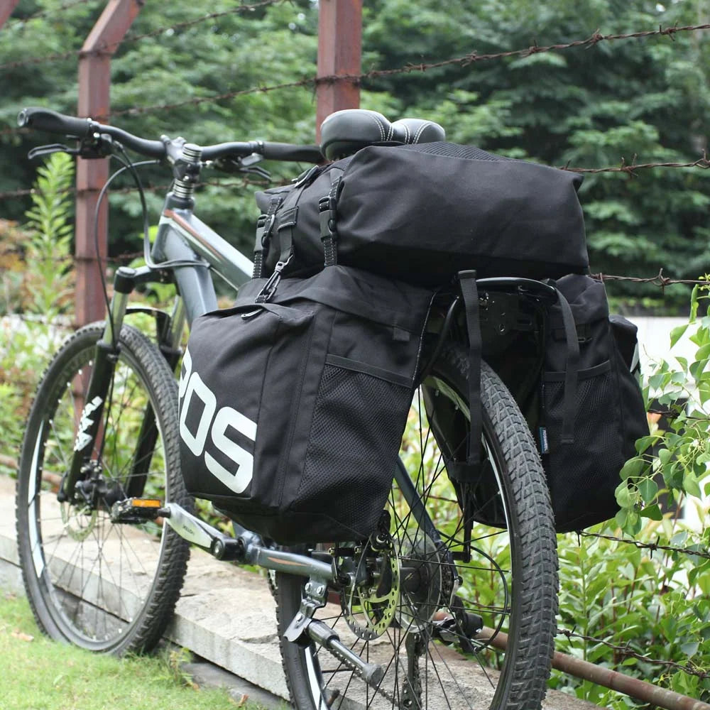 3 in 1 Multifunction Mountain Bike Bag Pannier Rear Seat Trunk Bag N98519