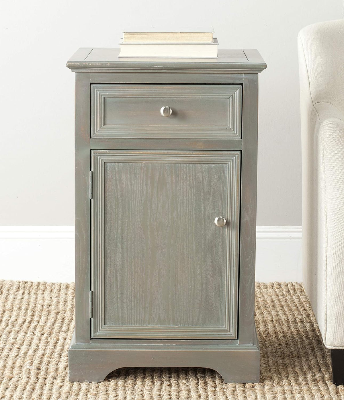 French Grey End Table F234