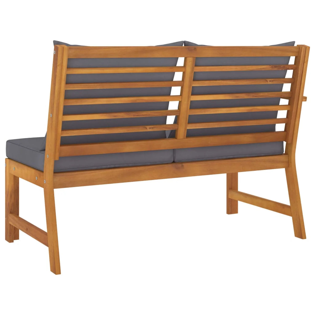 Acacia Wood Garden Bench with Cushion V608456