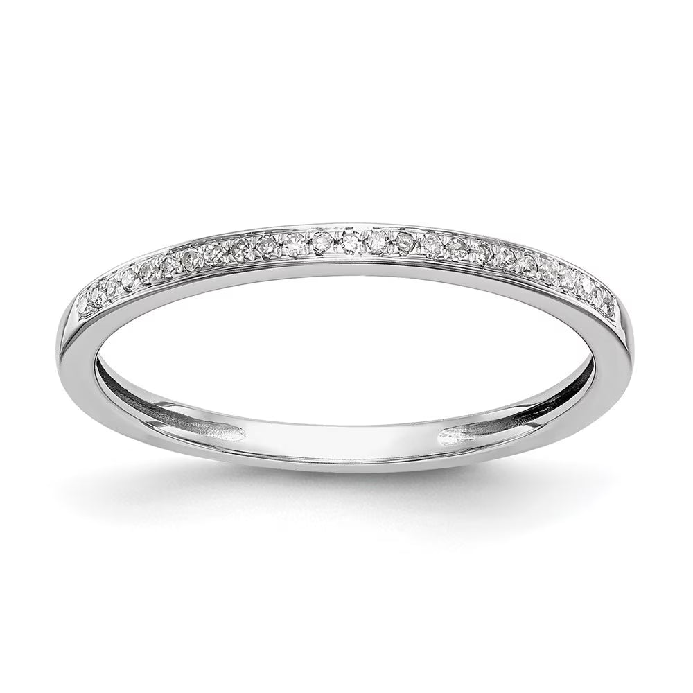14k White Gold Lab Grown Diamond Set of 2 Wedding Band M6395
