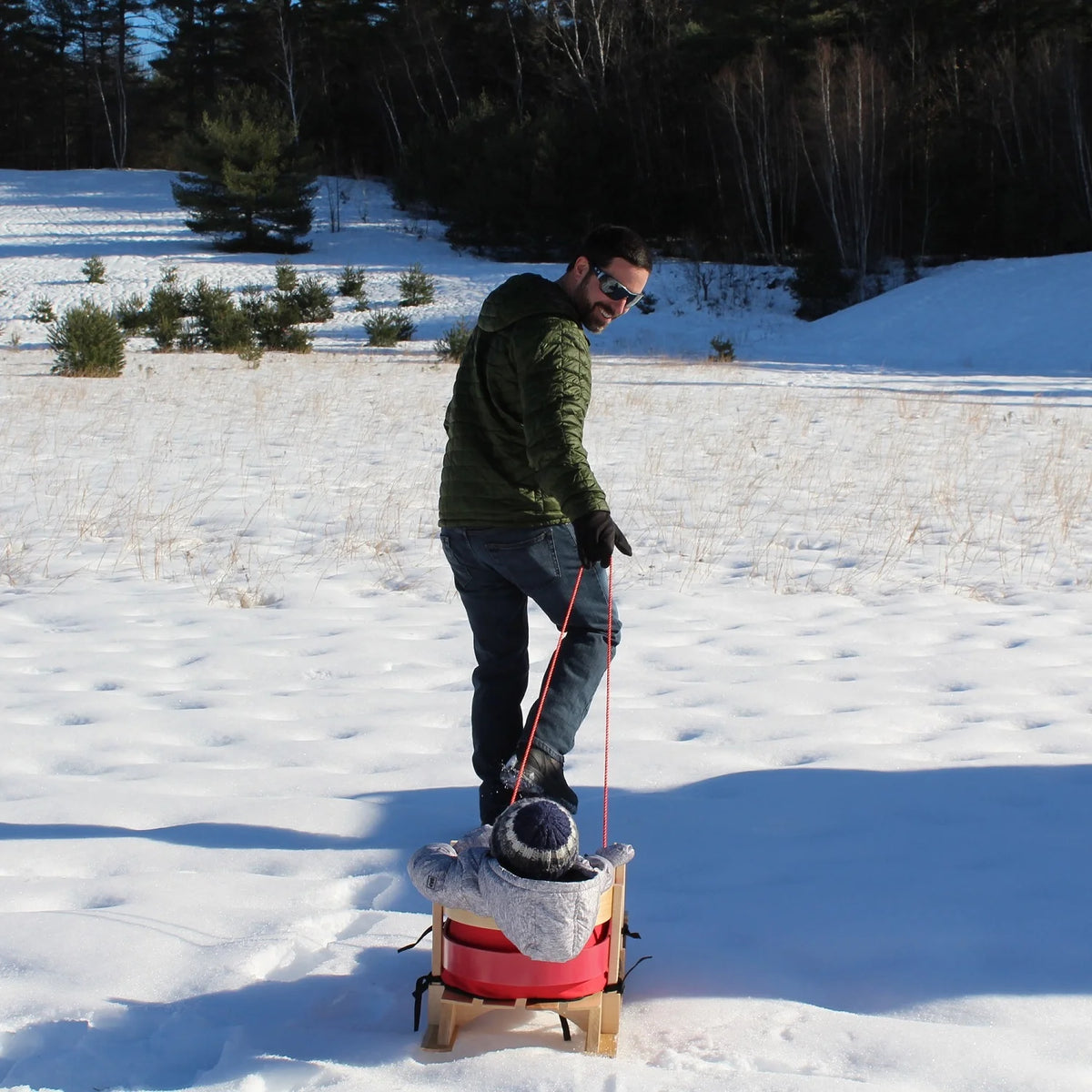 Wood Toddler Sled D6263