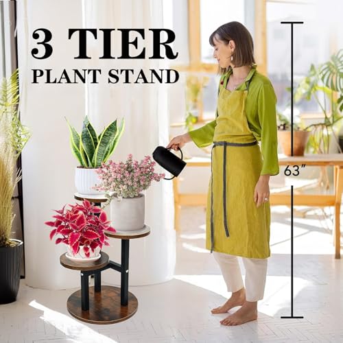 3-Tier Wooden Plant Stand U74989