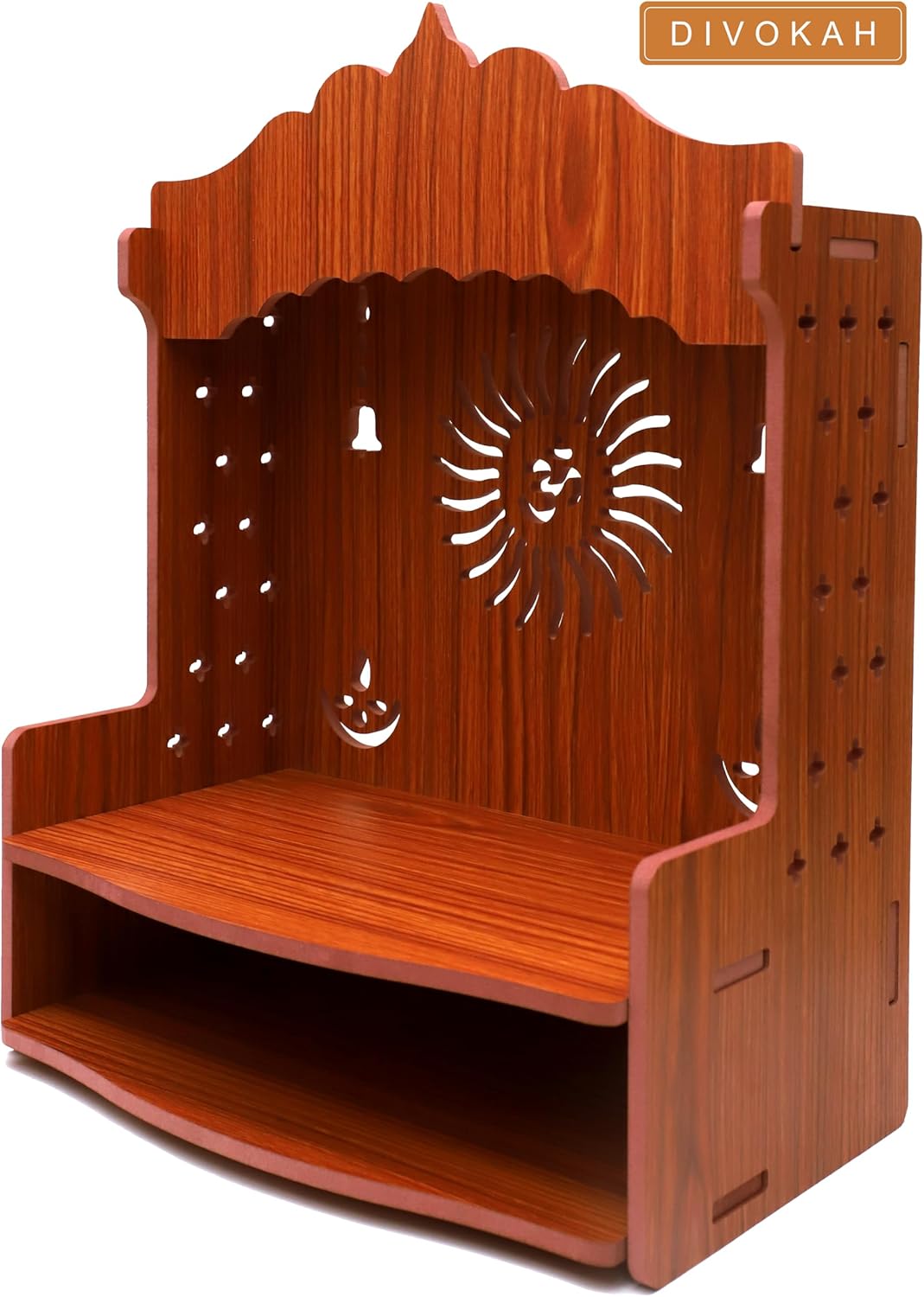 Mdf Wooden Wall Mounted Temple O7768