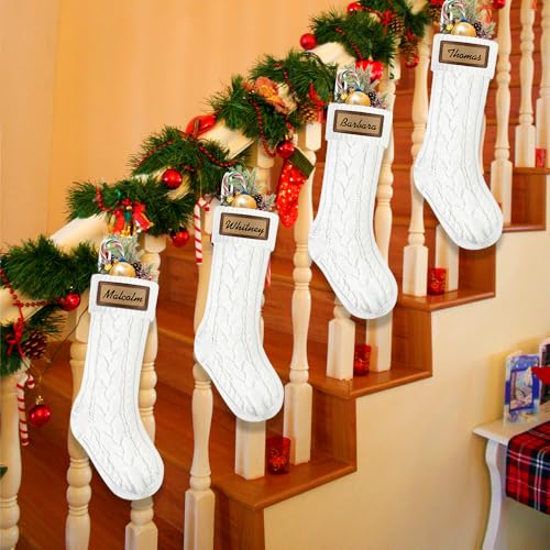 6 Pack 18in Large Knitted Christmas Stocking Set U42935