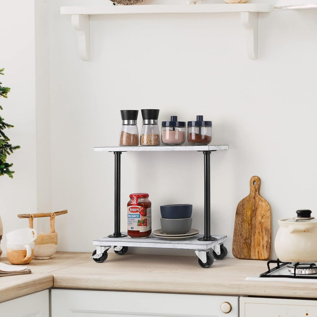 Narrow End Table with Wheels D546979