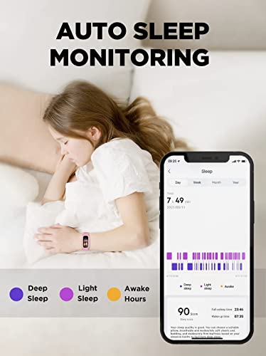 Blue Kids Fitness Tracker Watch, IP68 Waterproof F7358