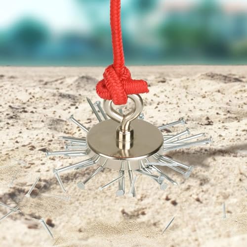 1000 lbs Pulling Force Neodymium Fishing Magnet with Countersunk Hole Eyebolt E387214