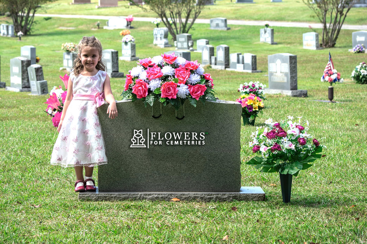 30" Artificial Cemetery Flowers S506166