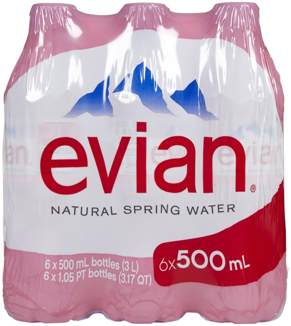 Natural Spring Water, 16.9 oz, 6 pk N845036