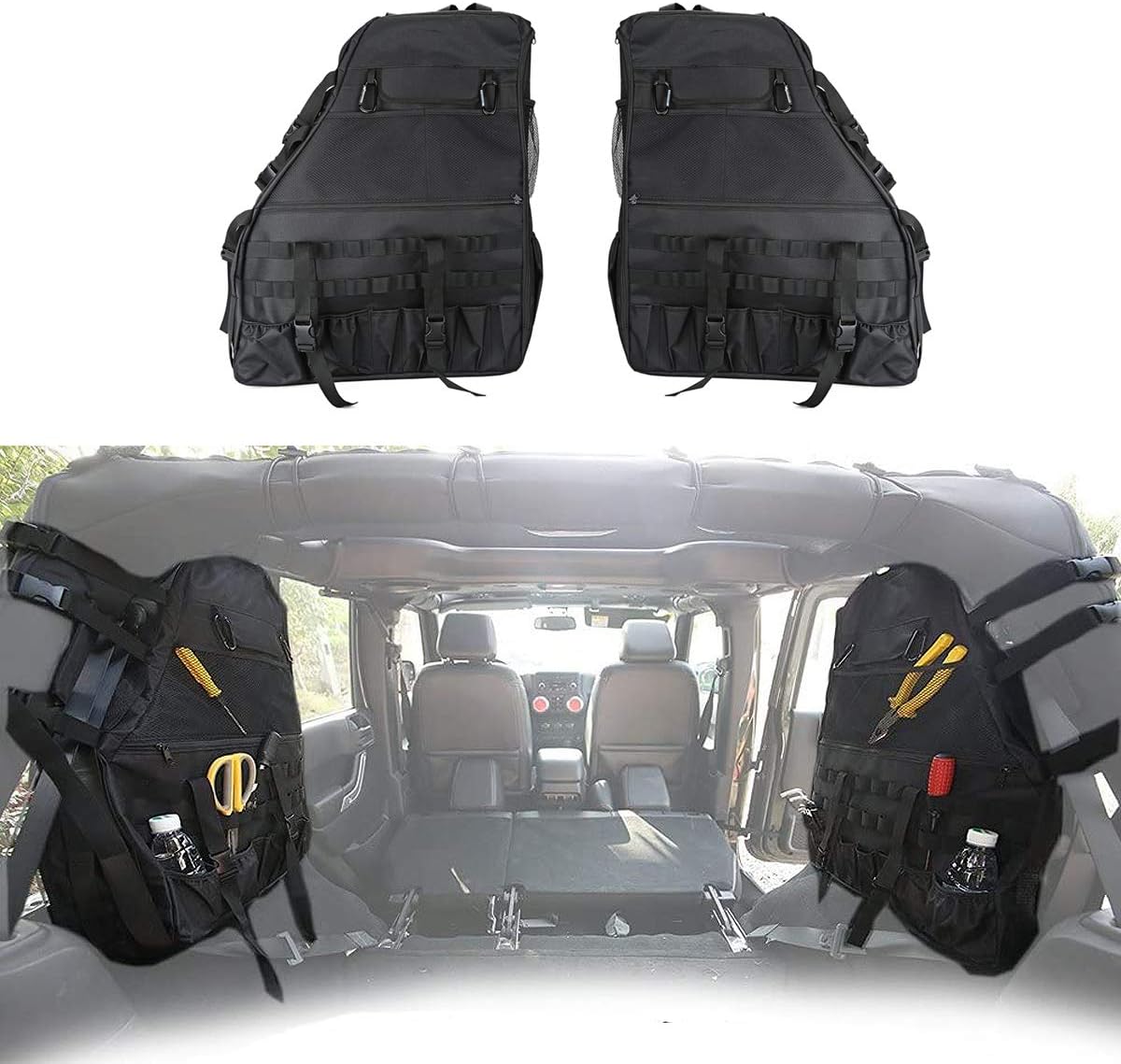 Roll Bar Storage Bag Cage with Multi-Pockets G84459
