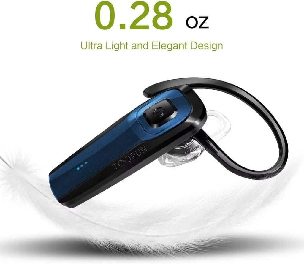 Blue Bluetooth Wireless Earpiece with Microphone F4559