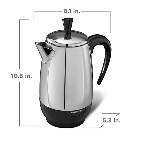 8 Cup Stainless Steel Electric Coffee Percolator M9656