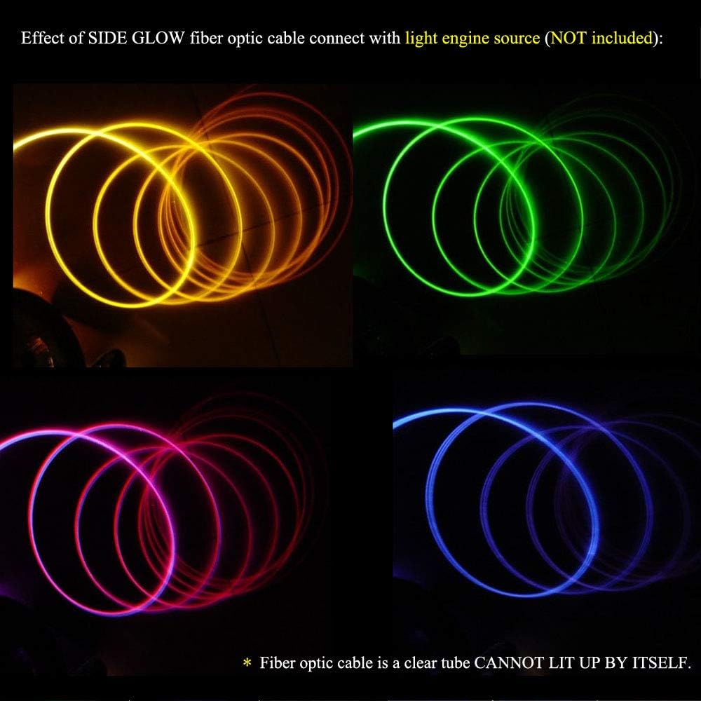 PMMA Plastic Side Glow Fiber Optic Cable G14055