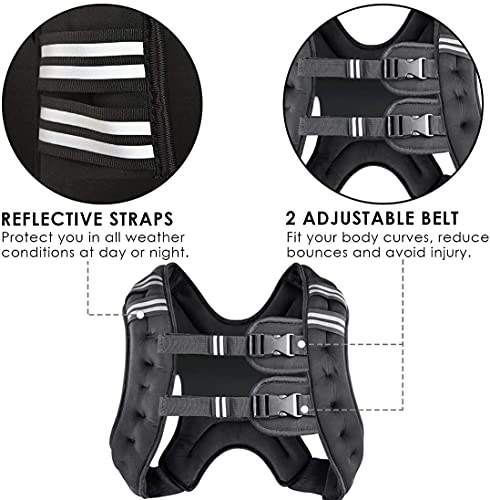 Running Weight Vest 8 12 16 20 25 30 Lbs Weights Included D173162