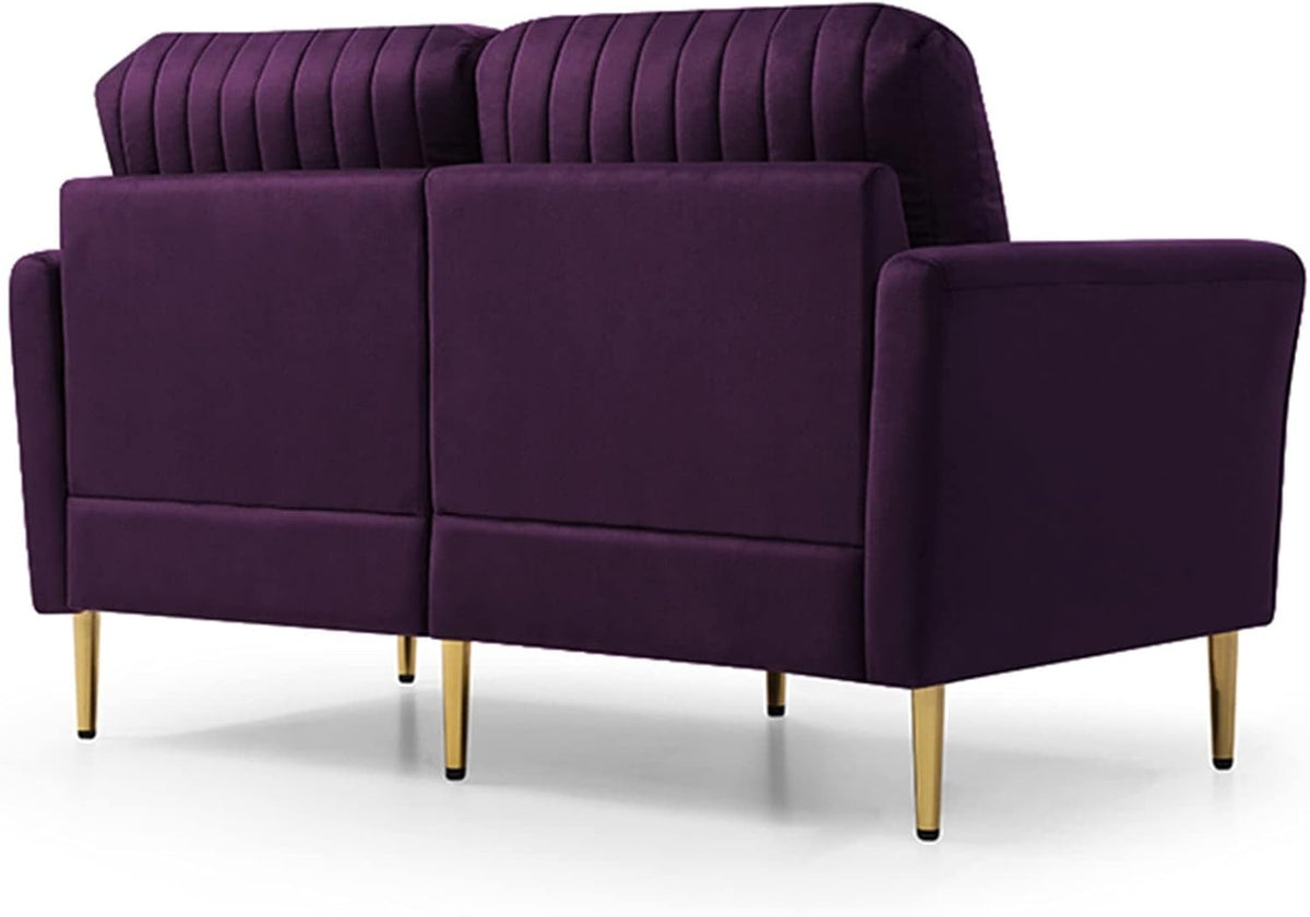 Purple Velvet Sofa and Loveseat Set N68478