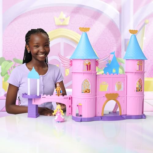 Castle Playset with 2 Dolls, 3 Floors, 19 Accessories, Virtual Item Code T26325