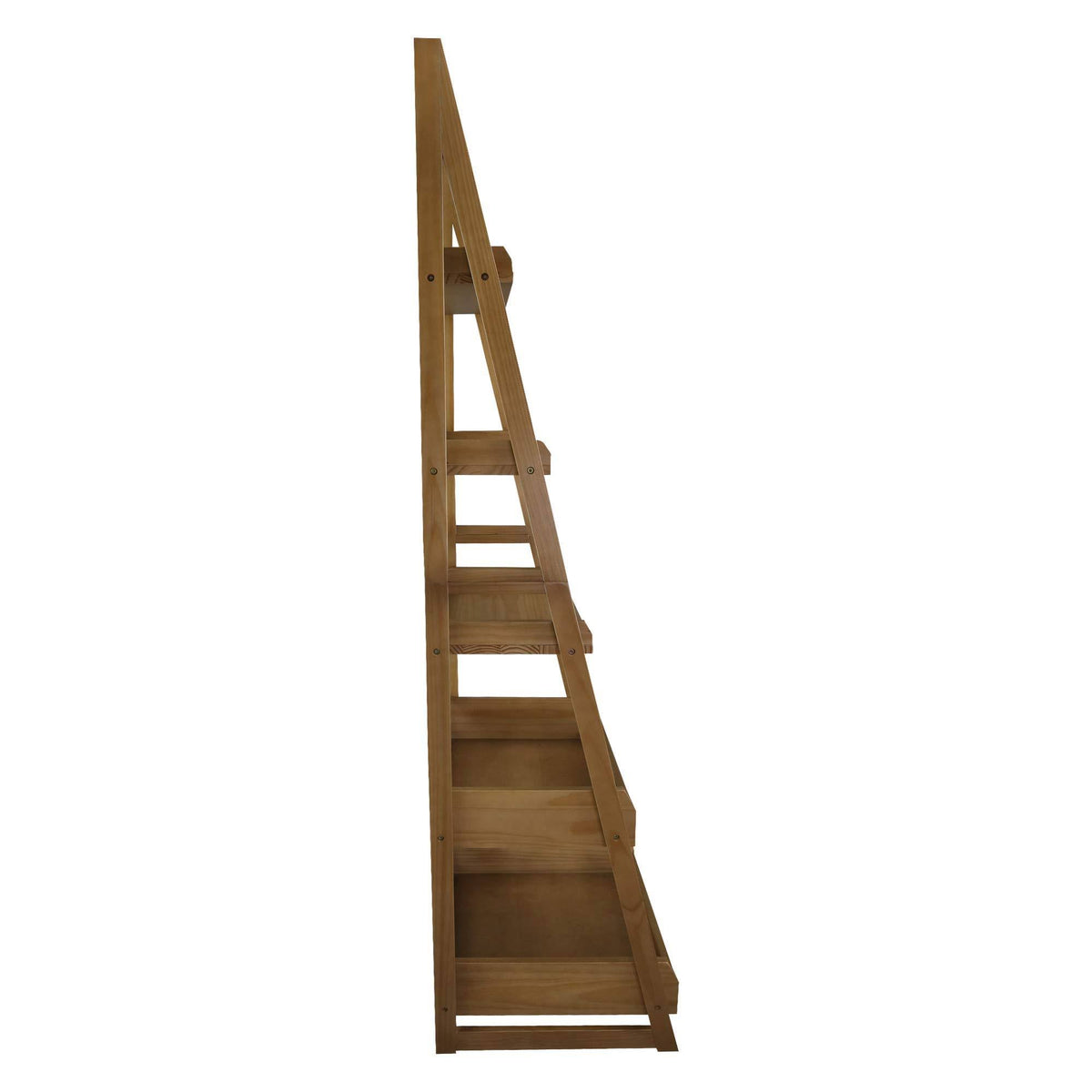 5-Shelf Gray Ladder Bookcase G292