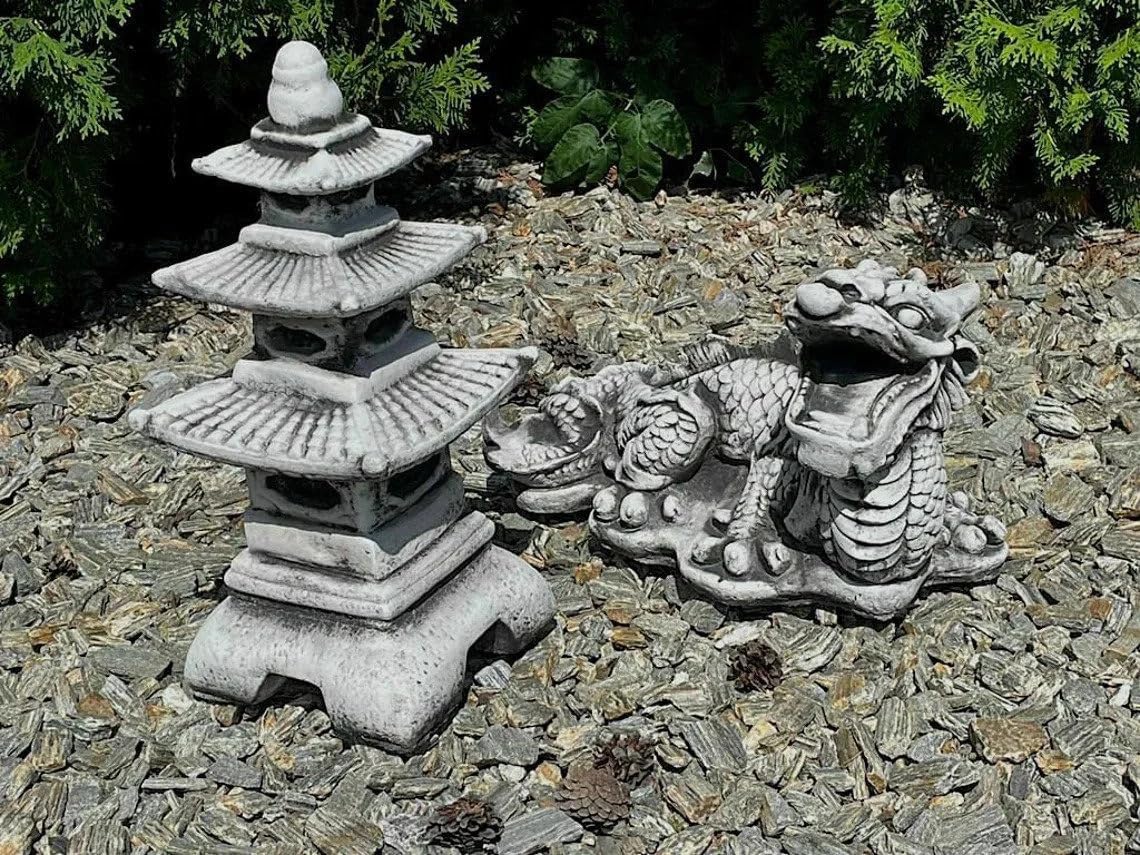 Concrete Pagoda Statue Garden Sculpture Y171