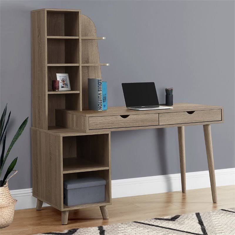 Computer Desk with Bookcase K9278