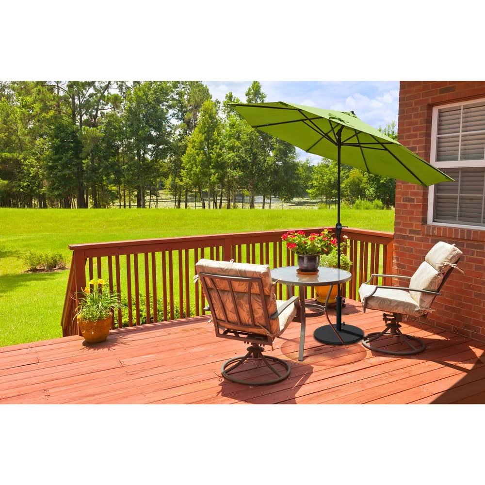 9 ft Aluminum Tilt Crank Lift Patio Umbrella G311
