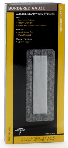2" x 2" Sterile Adhesive Island Wound Dressing, 15 Count Q917