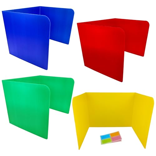 Plastic Desk Dividers 4 Pack (Black & White) R42724