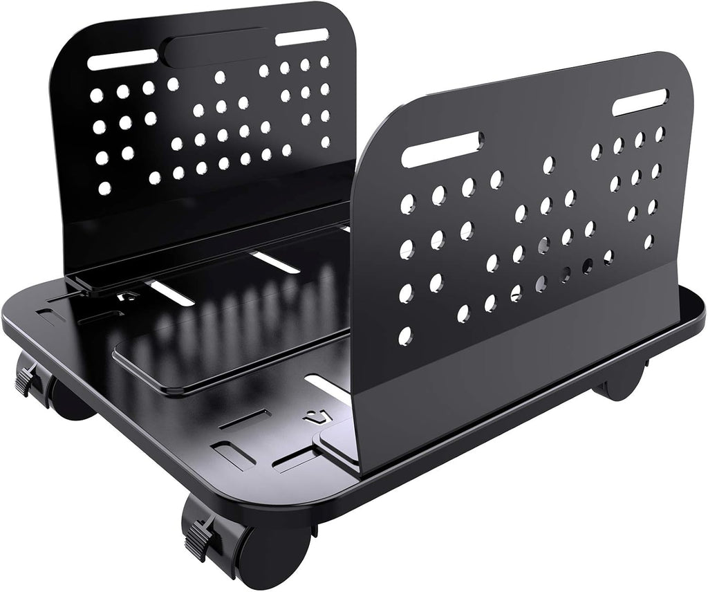 Adjustable Mobile CPU Stand with Locking Caster Wheels V867