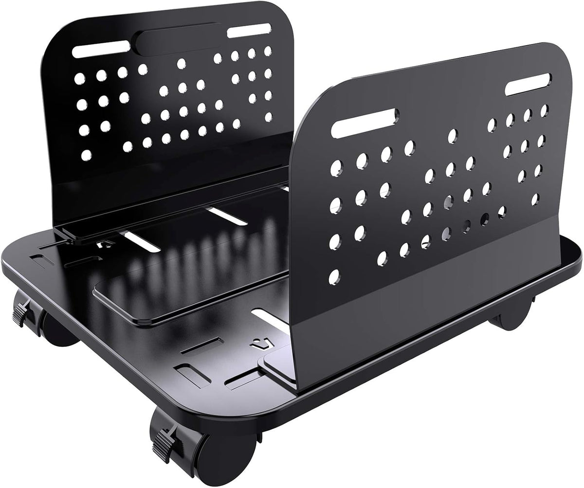 Adjustable Mobile CPU Stand with Locking Caster Wheels V867