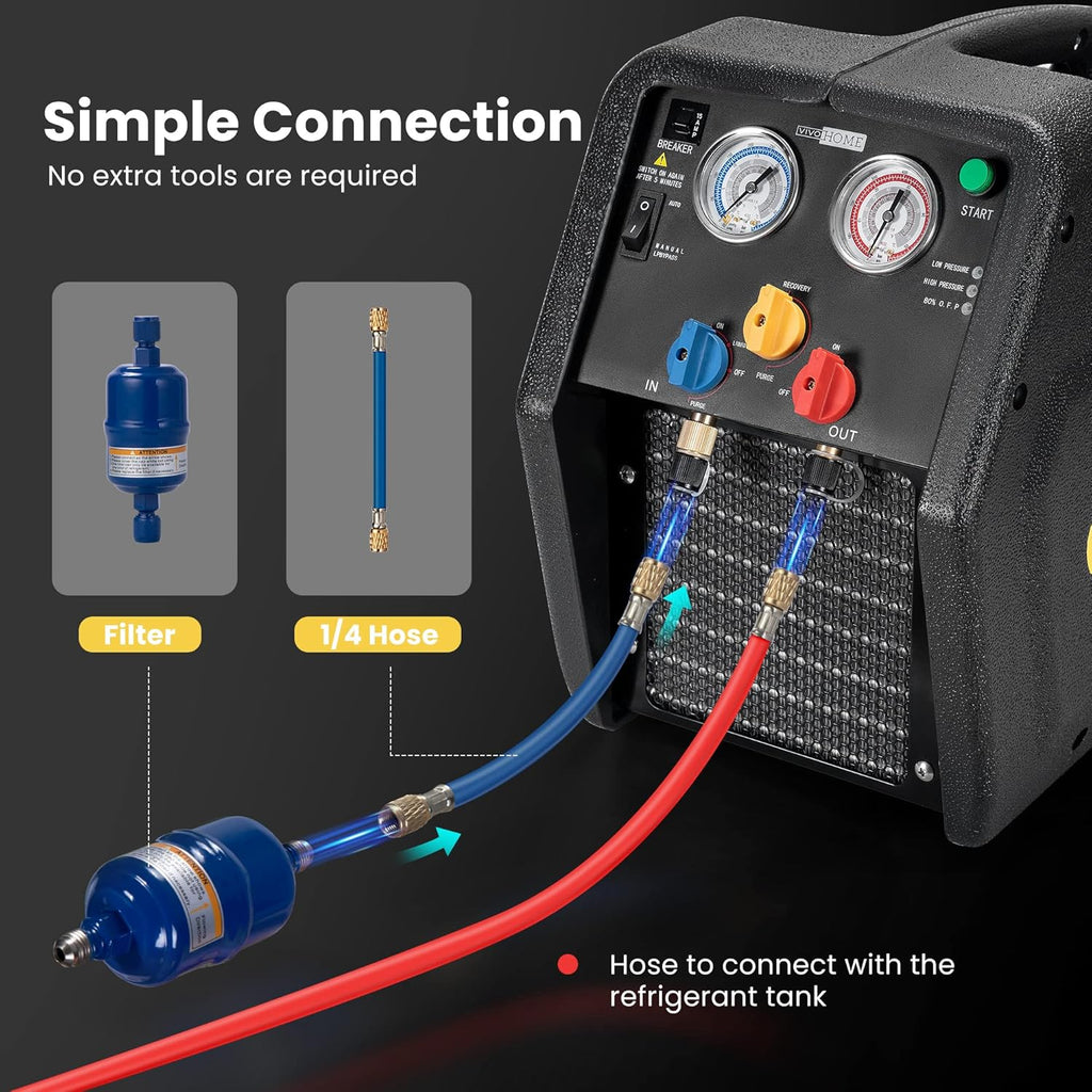 Portable Refrigerant Recovery Machine B8854