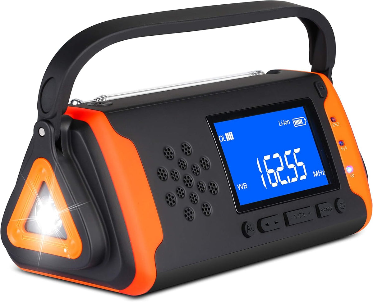 Emergency Weather Crank Radio 6000mAh Solar Hand Crank AM/FM/NOAA H82804