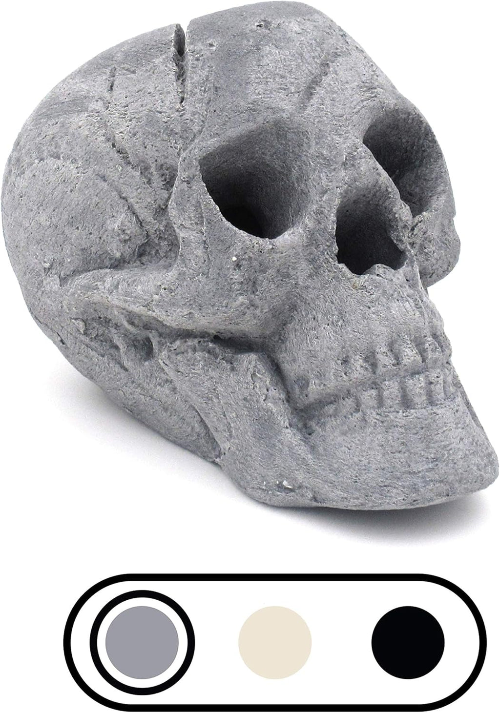 Ceramic Fireproof Fire Pit Skull Log X9953