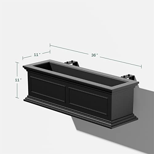 Plastic Rectangular Railing Planter Z705288