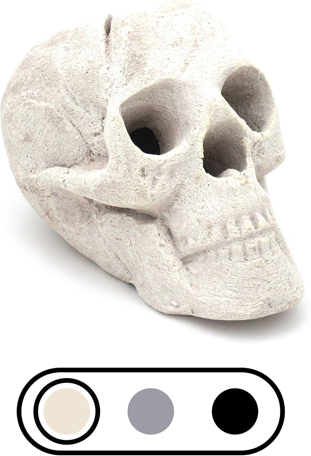 Ceramic Fireproof Fire Pit Skull Log X9953
