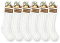 6 Pack 18in Large Knitted Christmas Stocking Set U42935