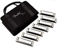 Pack of 7 Harmonica with Case Y880