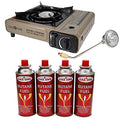 Dual Fuel Portable Camping Stove with Carrying Case E566021