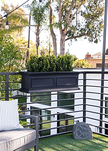 Plastic Rectangular Railing Planter Z705288