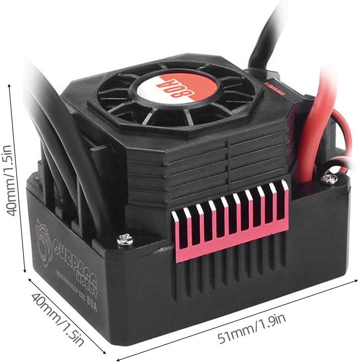 80A Brushless Waterproof Electric Speed Controller B9218