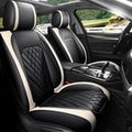 Grey Leather Car Seat Cover Full Set for 5 Seats E8902