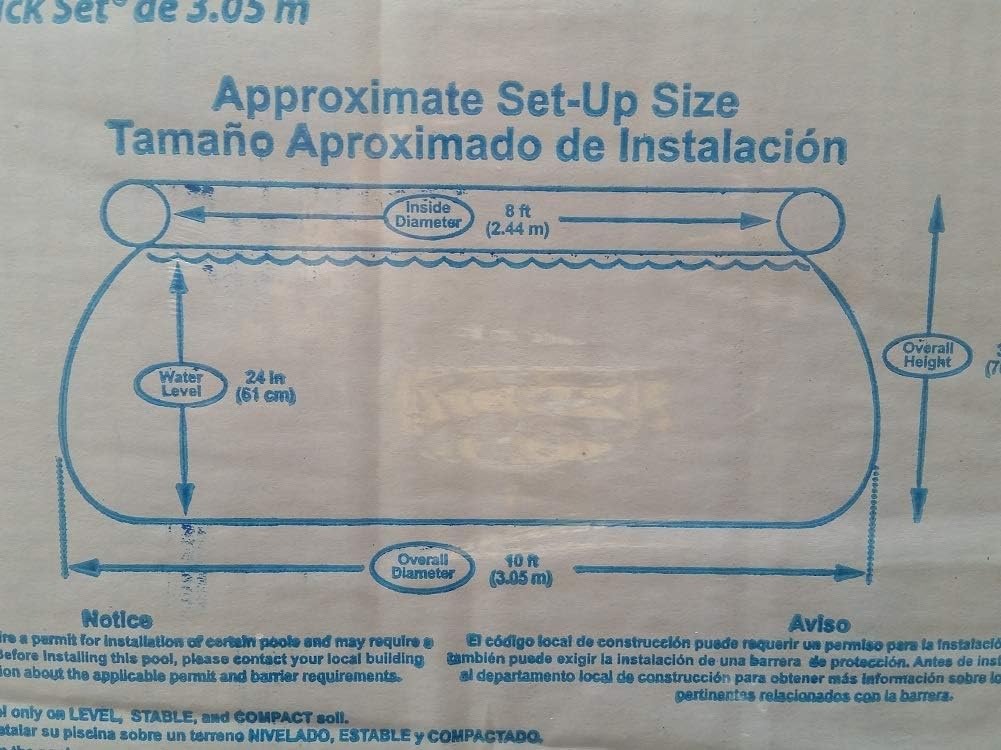 10' x 30 Quick Set Above Ground Swimming Pool with Filter Pump C94864