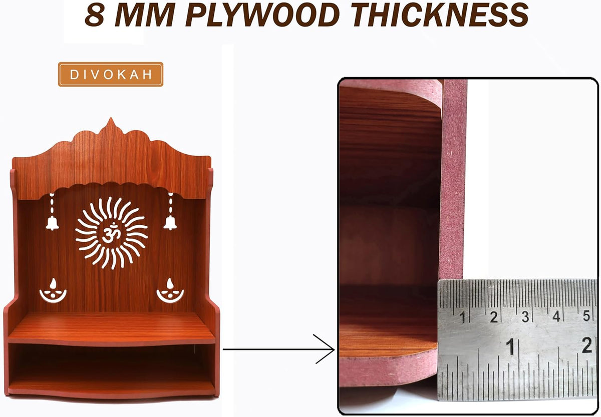 Mdf Wooden Wall Mounted Temple O7768